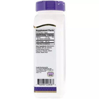 21st Century Apple Cider Vinegar 300mg 250 Tablets