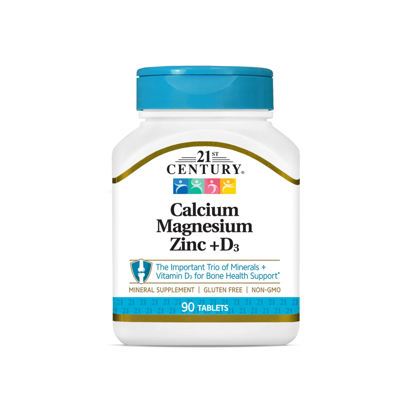 21st Century Calcium Magnesium Zinc + D3 90 tablets