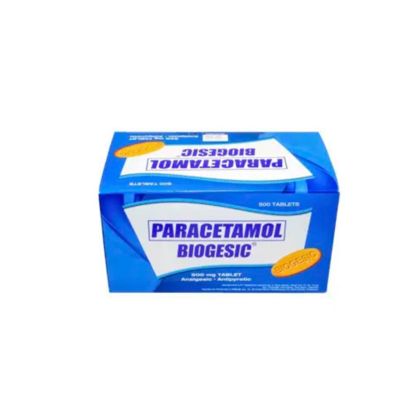 PARACETAMOL BIOGESIC 500MG 10 TABLETS