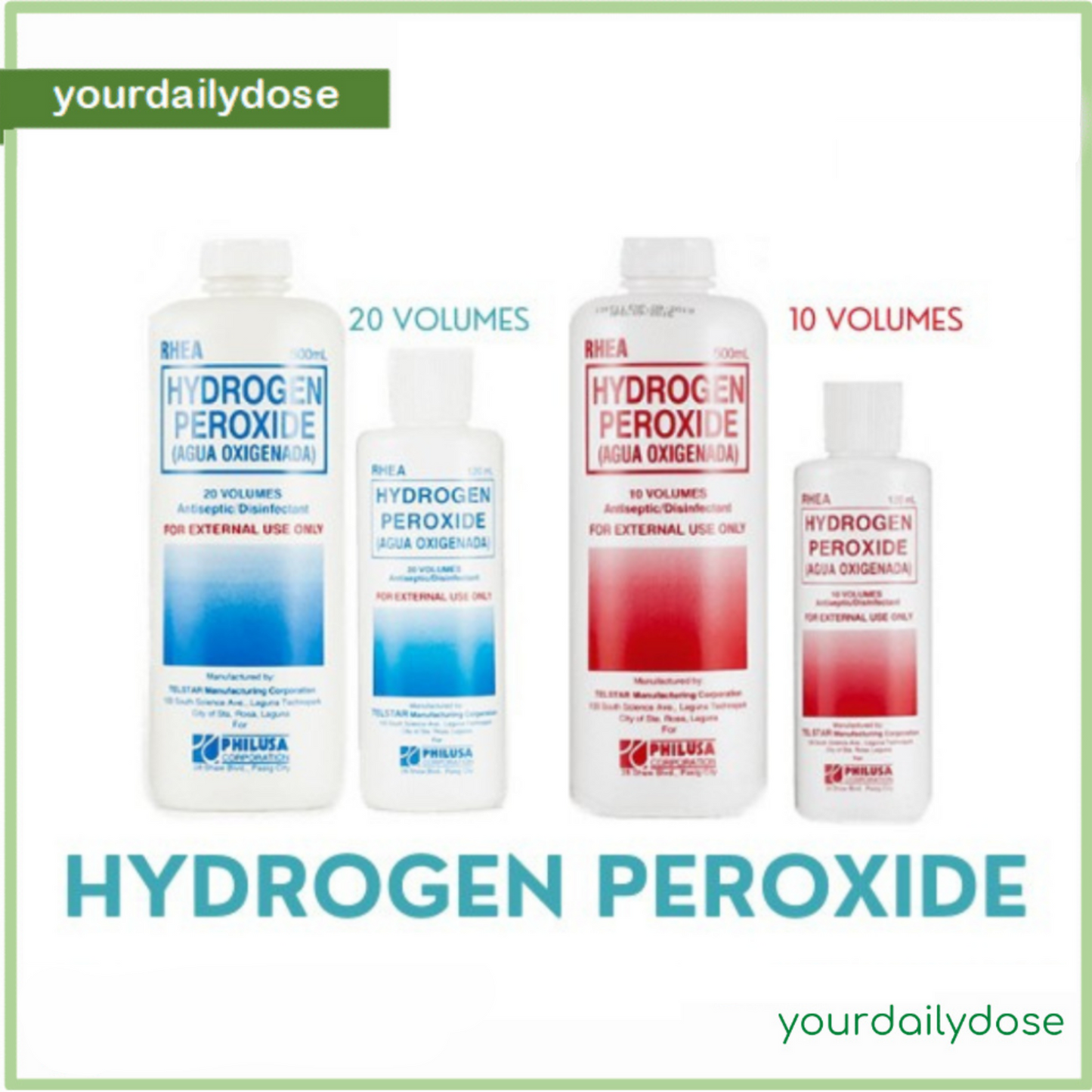 Rhea Hydrogen Peroxide 10 Volume/20Volume Antiseptic Disinfectant