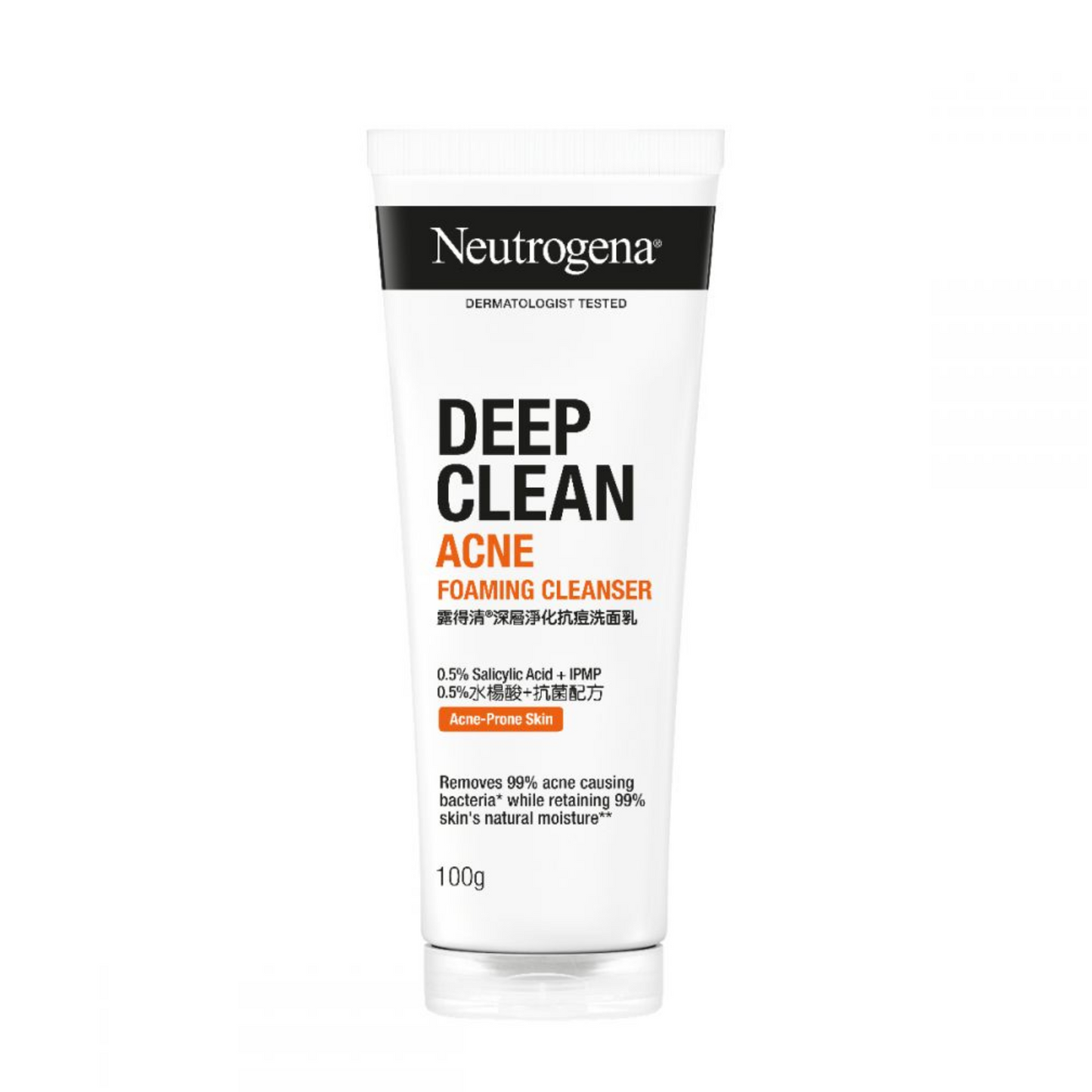 Neutrogena Deep Clean Acne Foaming Cleanser 100g - Facial Wash w Salicylic Acid for Oily Skin Type