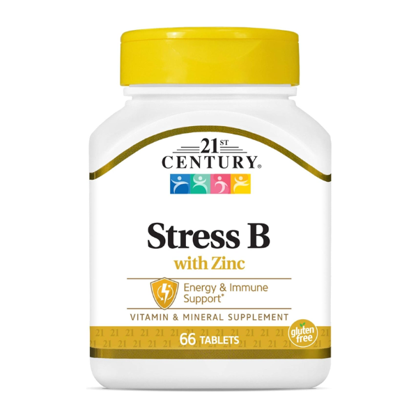 21st Century, Stress B with Zinc, 66 Tablets