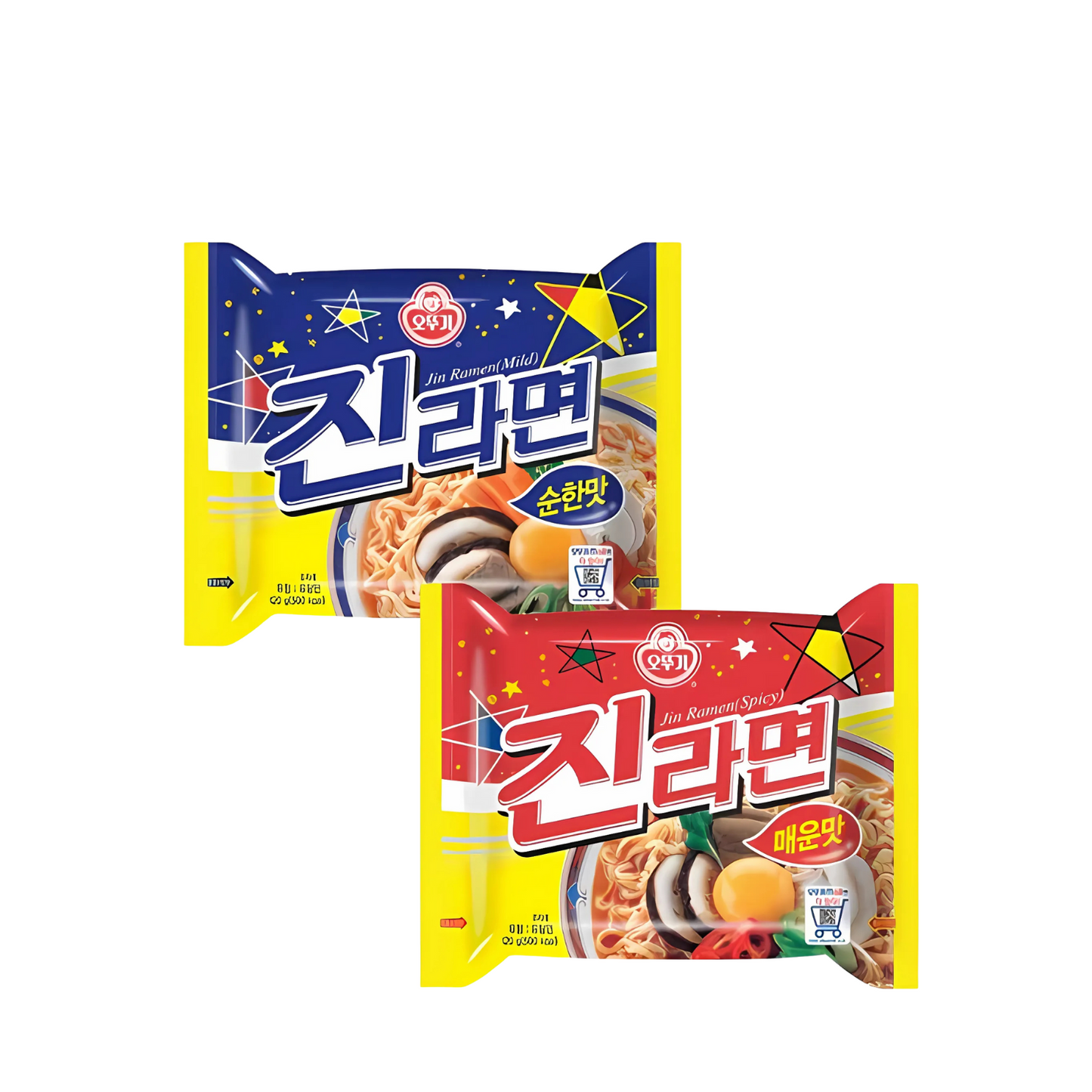 OTTOGI Jin Ramen Spicy/ Mild Flavor 120g