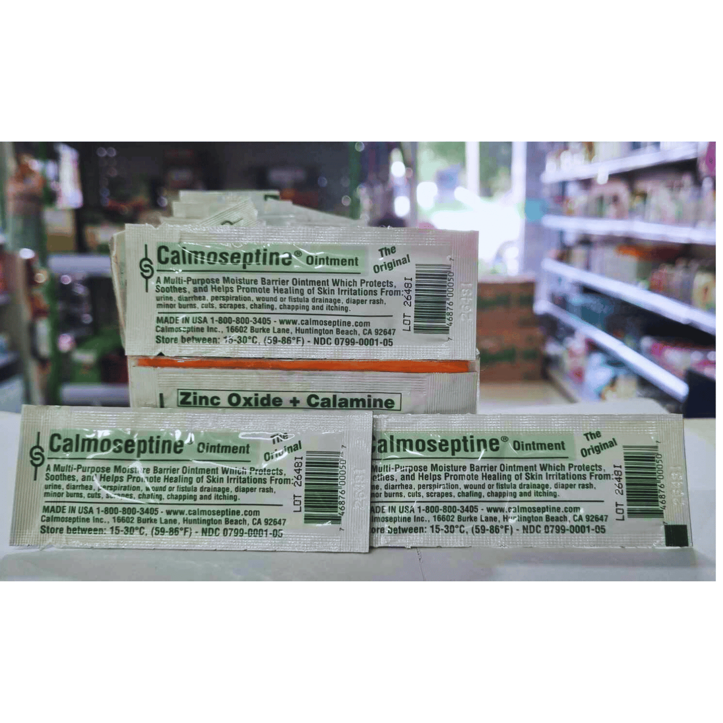 Calmoseptine (Zinc oxide + Menthol) Ointment sachet 3.5g