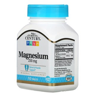 21st Century Magnesium 250 mg 110 Tablets