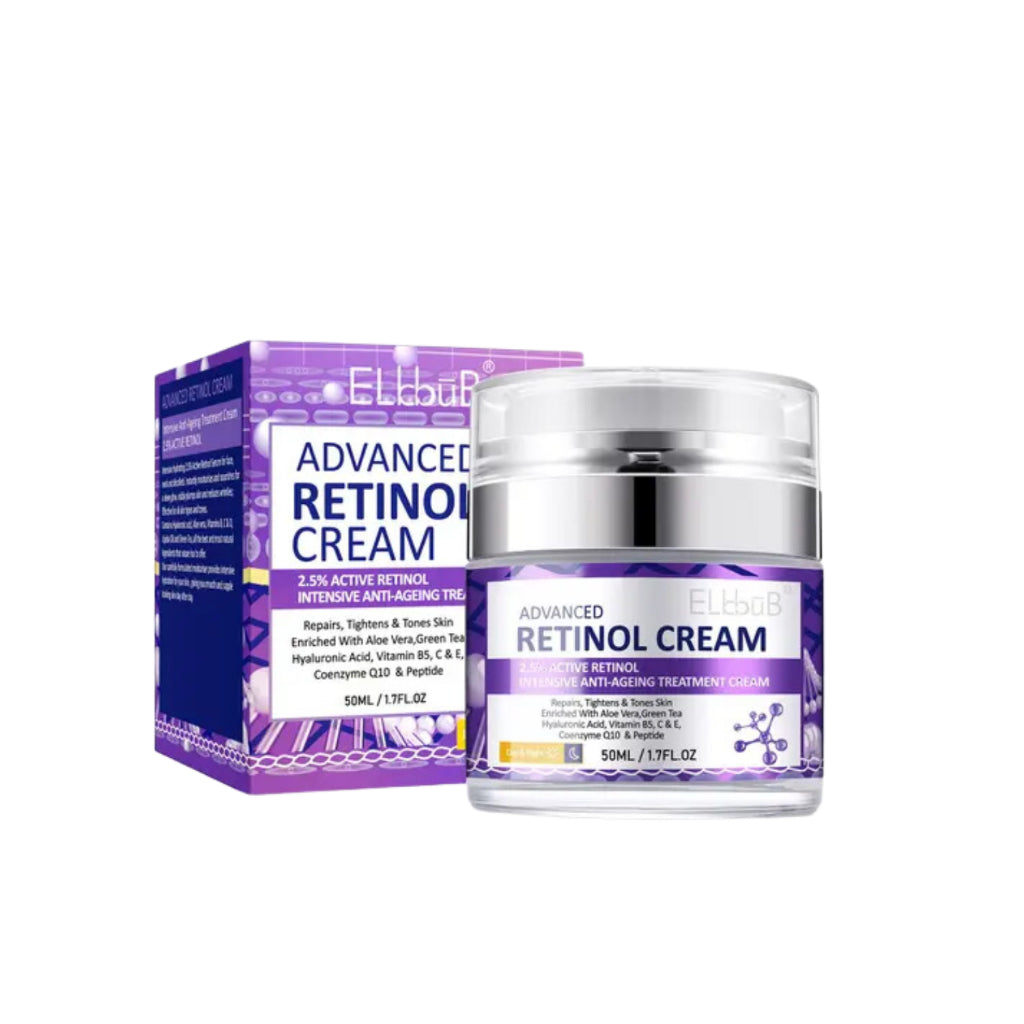 Elbbub Retinol Cream with Hyaluronic Acid for Face Body Eyes 50ml