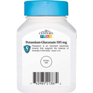21st Century Potassium Gluconate 595 mg 110 Tablets