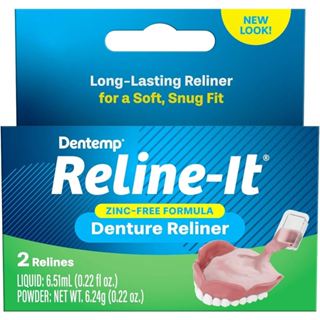 DENTEMP RELINE-IT DENTURE RELINER 2 RELINES