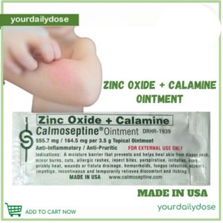 Calmoseptine (Zinc oxide + Menthol) Ointment sachet 3.5g
