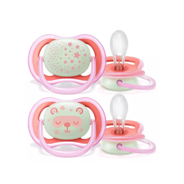 Philips Avent Soother Ultra Air/Nighttime Pacifier (2 Pieces)