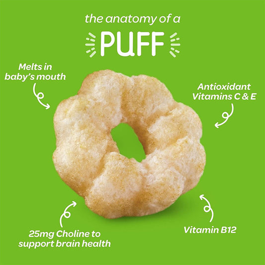ORGANICS HAPPY BABY SUPERFOOD PUFFS ! ORGANIC GRAIN SNACKS 60g