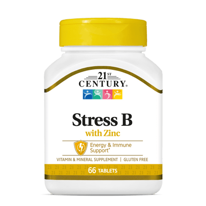 21st Century, Stress B with Zinc, 66 Tablets