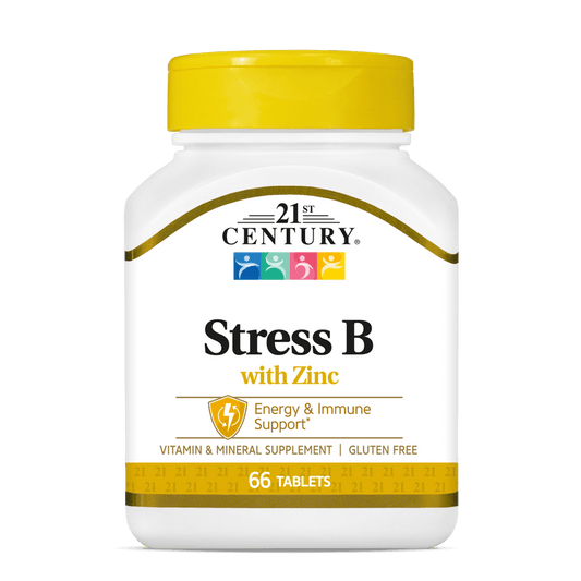 21st Century, Stress B with Zinc, 66 Tablets