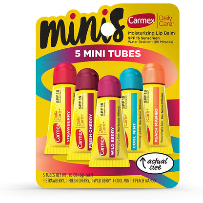 Carmex MINIS Moisturizing Lip Balm Tubes with SPF 15 5g Sold per stick