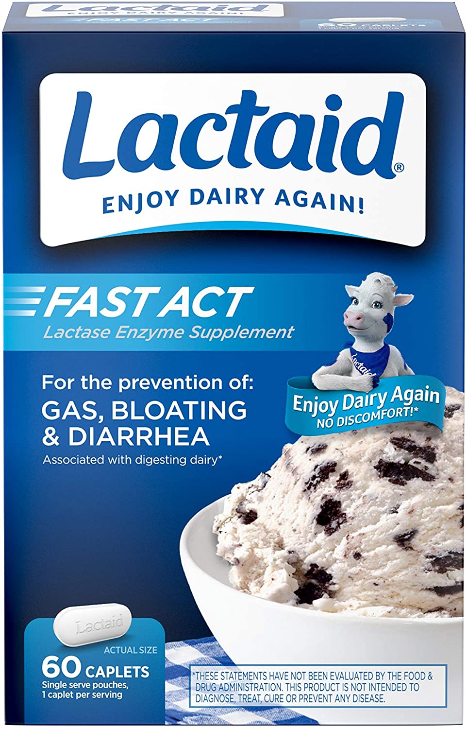 Lactaid Fast Act Lactose Intolerance Relief Chewable