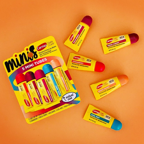 Carmex MINIS Moisturizing Lip Balm Tubes with SPF 15 5g Sold per stick