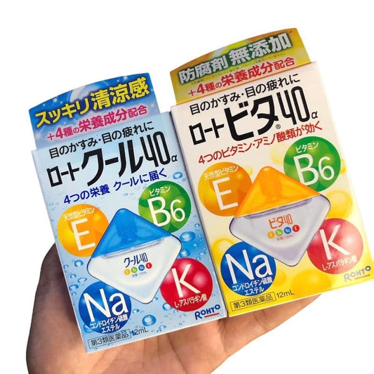 ROHTO Cool 40α Eye Drops  Gives a vivid cooling sensation 12ml