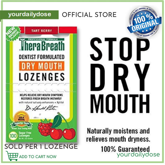 TheraBreath Dry Mouth Lozenges   ( Sold per 1 Lozenge only ) Fresh Breath Instantly
