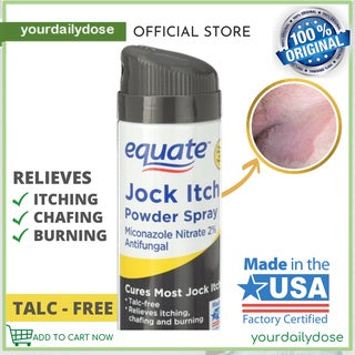 Equate Jock Itch Relief Spray 4.6 Oz vs Lotrimin