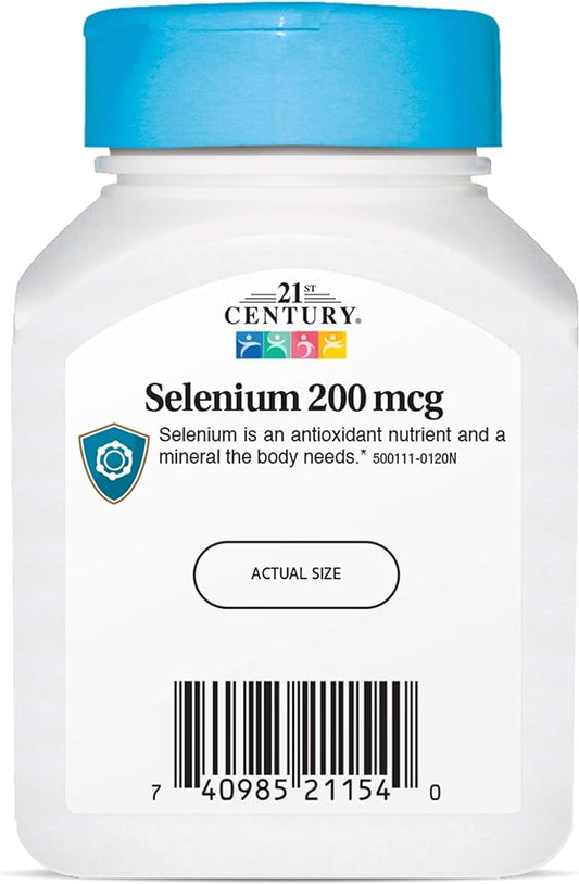 21st Century Selenium 200 mcg 60 Capsules