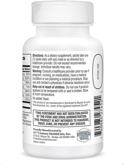 21st Century Healthy Eyes with Lutein 60 Tablets
