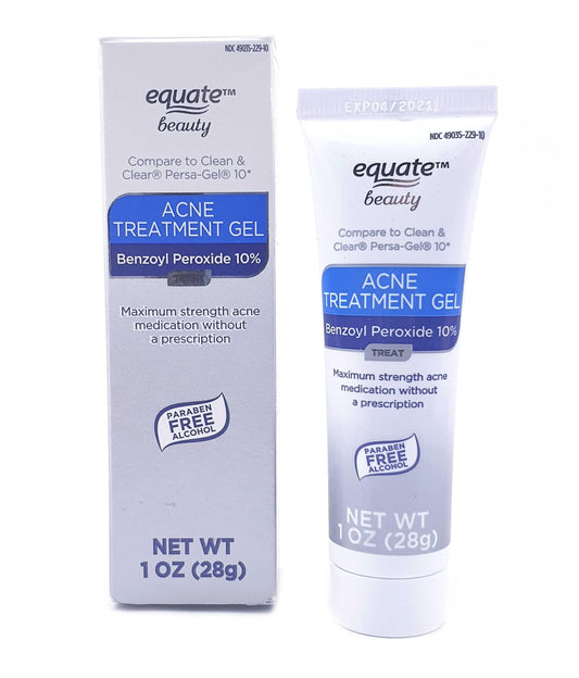 Equate 10% Benzoyl Peroxide Acne Treatment Gel 1oz/28g