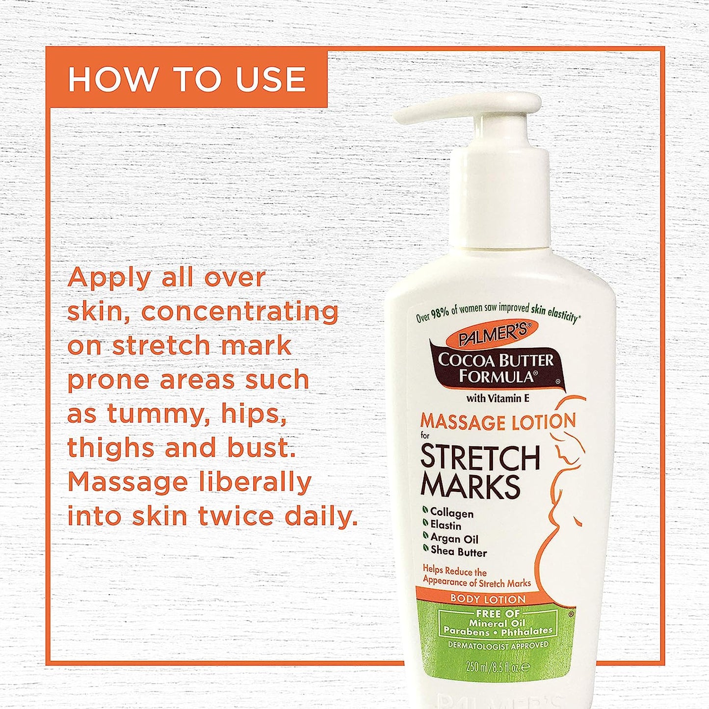 Palmer's Cocoa Butter Formula Body Lotion Massage Lotion for Stretch Marks 8.5 fl oz 250 ml | 190ml