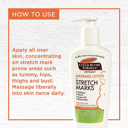 Palmer's Cocoa Butter Formula Body Lotion Massage Lotion for Stretch Marks 8.5 fl oz 250 ml | 190ml