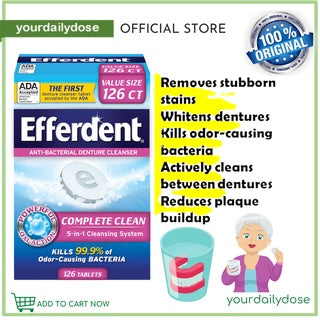 EFFERDENT DENTURE CLEANSER Per 6 Tabs