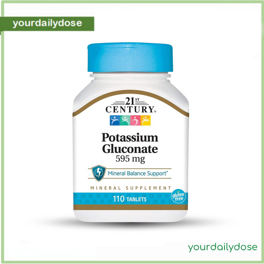 21st Century Potassium Gluconate 595 mg 110 Tablets