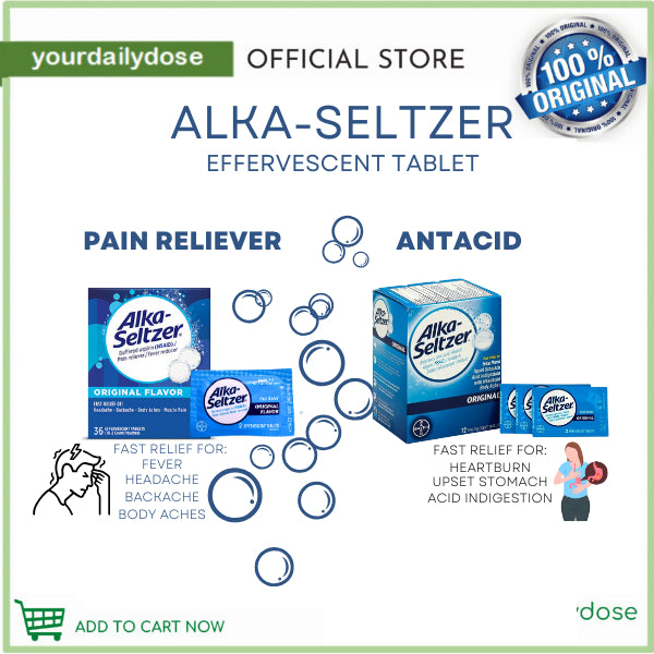 Alka-Seltzer Effervescent Tablets Original Flavor 2 EFFERVESCENT