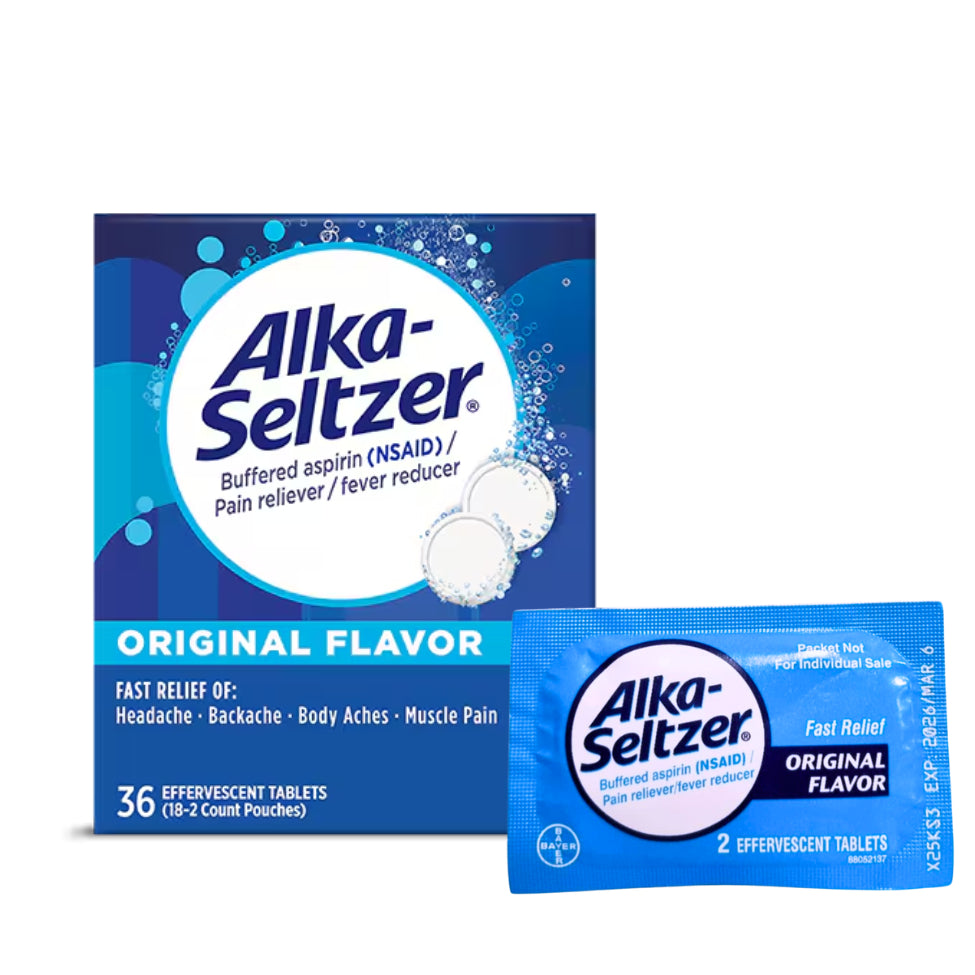 Alka-Seltzer Effervescent Tablets Original Flavor 2 EFFERVESCENT