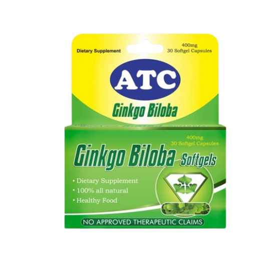 ATC SPIRULLINA/GINGKO BILOBA/GRAPE SEED OIL/FISH OIL 30 SOFTGELS