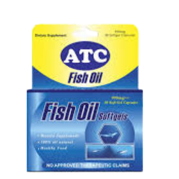 ATC SPIRULLINA/GINGKO BILOBA/GRAPE SEED OIL/FISH OIL 30 SOFTGELS