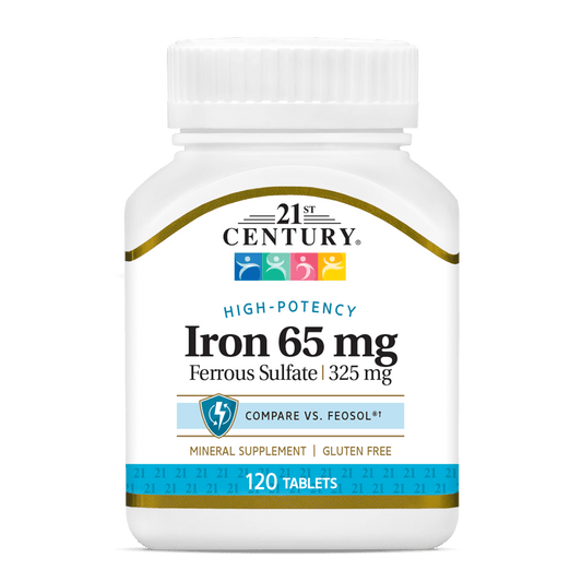 21st Century, Iron 65 mg, 120 Tablets