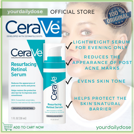 Cerave Resurfacing Retinol Serum FOR POST-ACNE MARKS & PORES 30ml