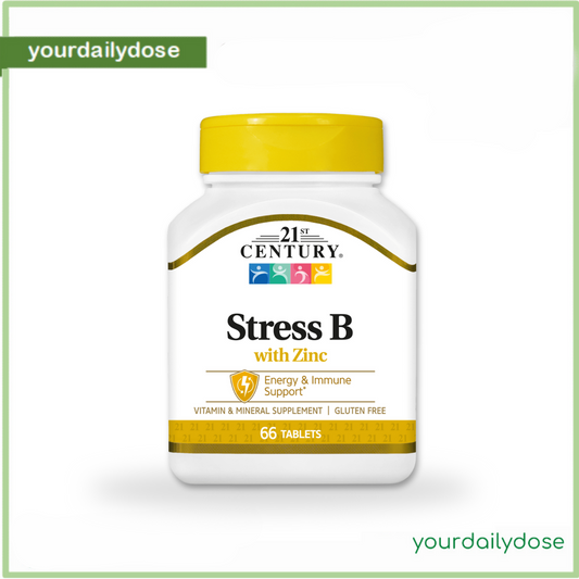 21st Century, Stress B with Zinc, 66 Tablets