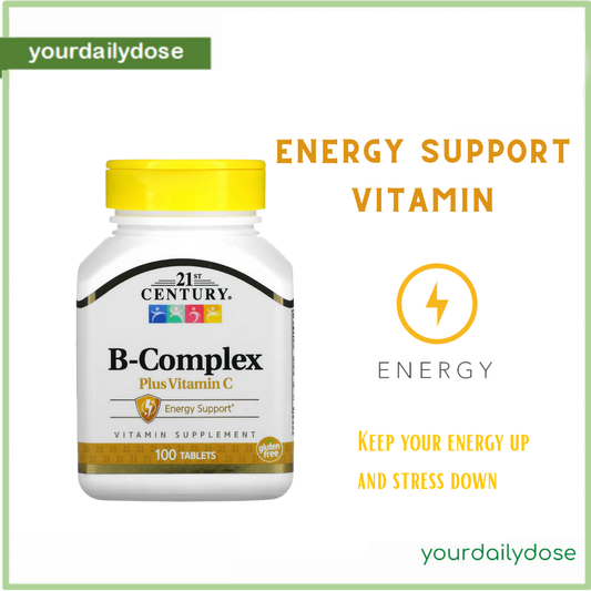 21st Century B Complex Plus Vitamin C 100 Tablets