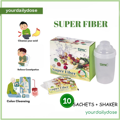 SUPER FIBER TIMO with free shaker - Fiber drink 10 sachets