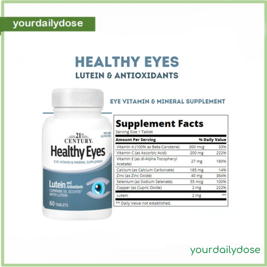 21st Century Healthy Eyes with Lutein 60 Tablets