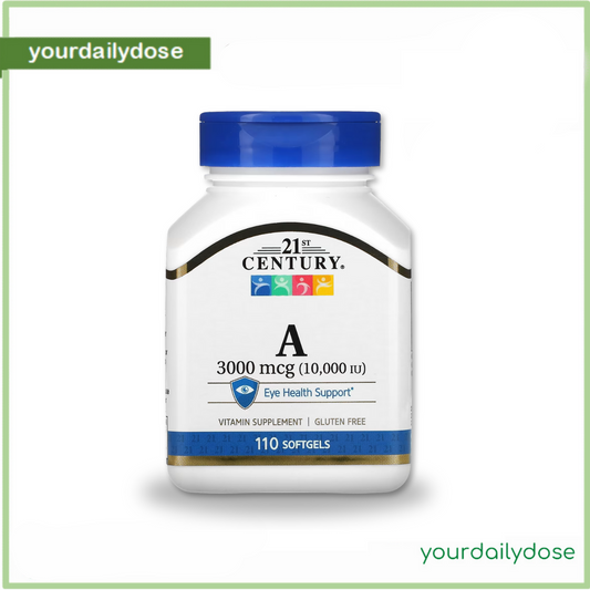 21st Century Vitamin A 3,000 mcg (10,000 IU) 110 Softgels