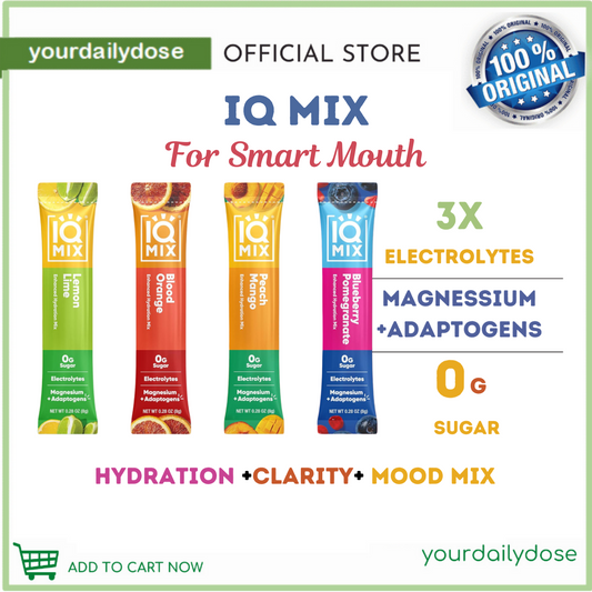 IQMIX Sugar Free Electrolytes Powder Packets Hydration Supplement Drink Mix 8g