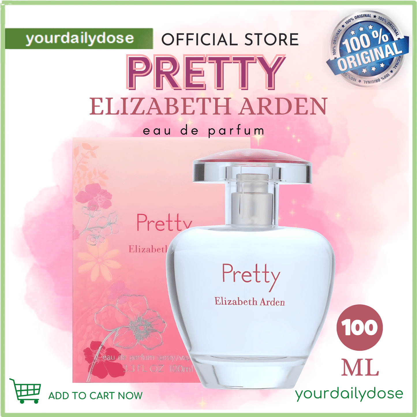 PRETTY BY ELIZABETH ARDEN EAU DE PARFUM SPRAY 100ML