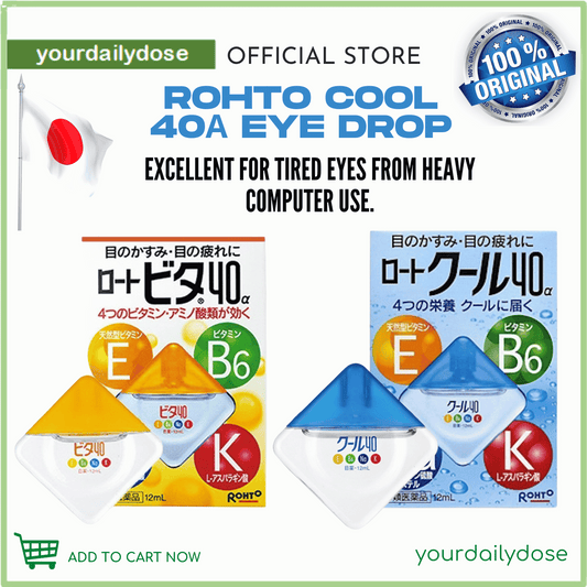 ROHTO Cool 40α Eye Drops  Gives a vivid cooling sensation 12ml