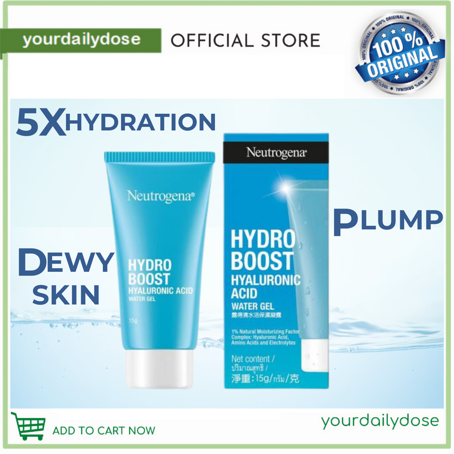 NEUTROGENA Hydro Boost Water Gel 10g Best Facial Moisturizer