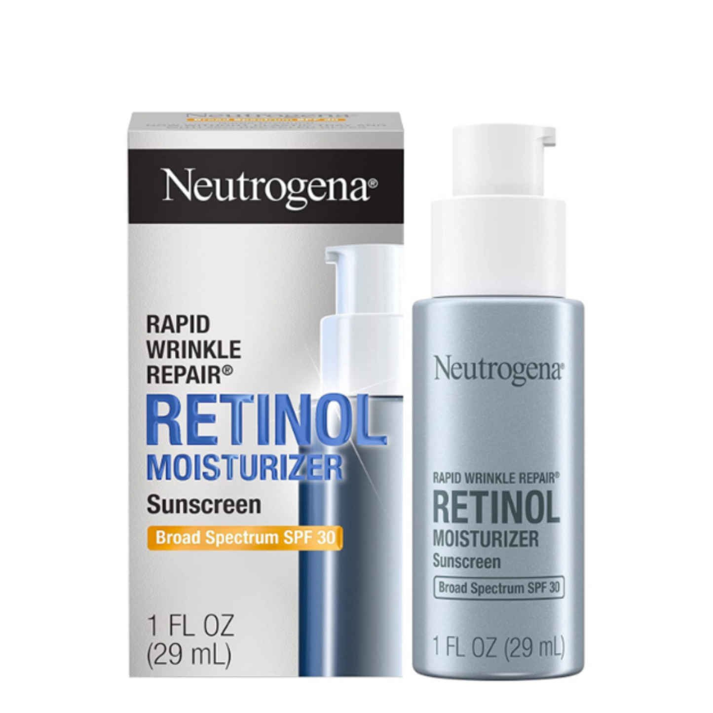 Neutrogena Rapid Wrinkle Repair Retinol Day Moisturizer Sunscreen SPF 30, 29ml