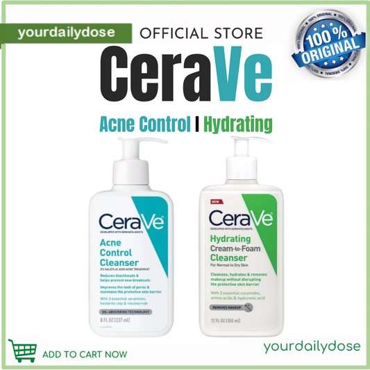 CeraVe Hydrating Cleanser | Smoothing Cleanser 236ml  | Moisturizing Cream 454g