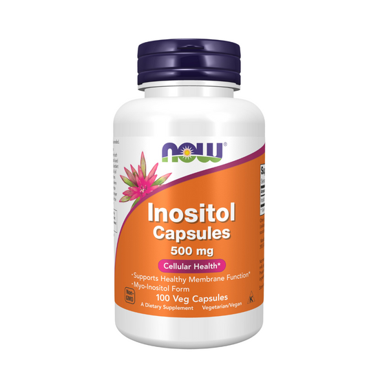 NOW Inositol 500MG (CELLULAR HEALTH) I Choline and Inositol( NERVOUS SYSTEM HEALTH) 100CAPSULES