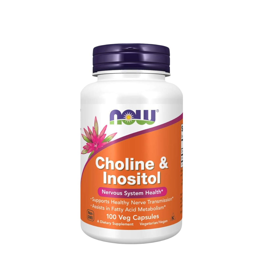NOW Inositol 500MG (CELLULAR HEALTH) I Choline and Inositol( NERVOUS SYSTEM HEALTH) 100CAPSULES