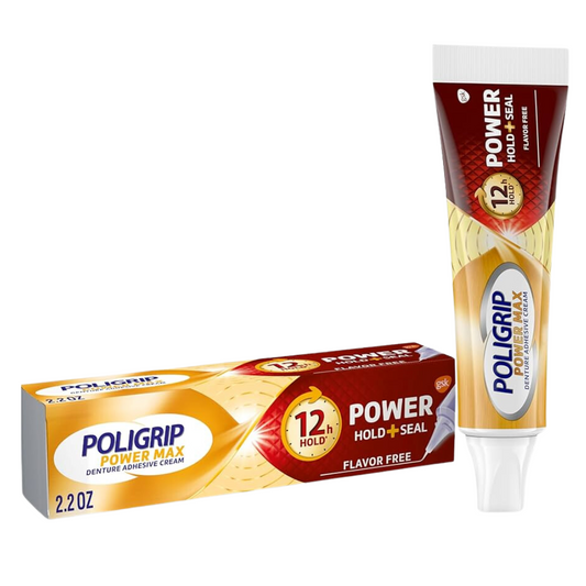POLIGRIP DENTURE ADHESIVE CREAM 62.4GRAMS